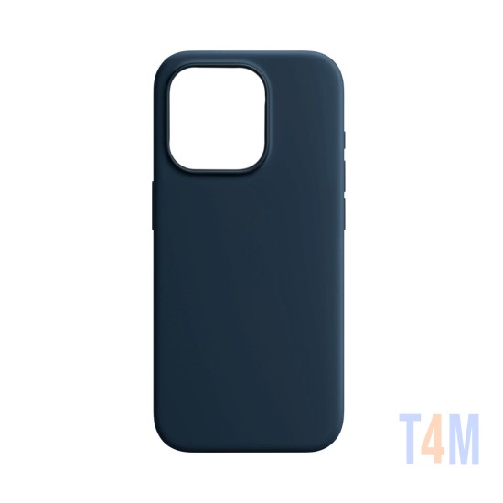 Capa de Silicone para Apple iPhone 14 Pro Azul Escuro